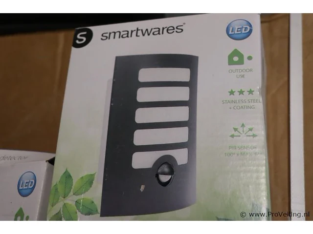 Smartwares wandverlichting met bewegingsmelder - 2 stuks - afbeelding 2 van  5