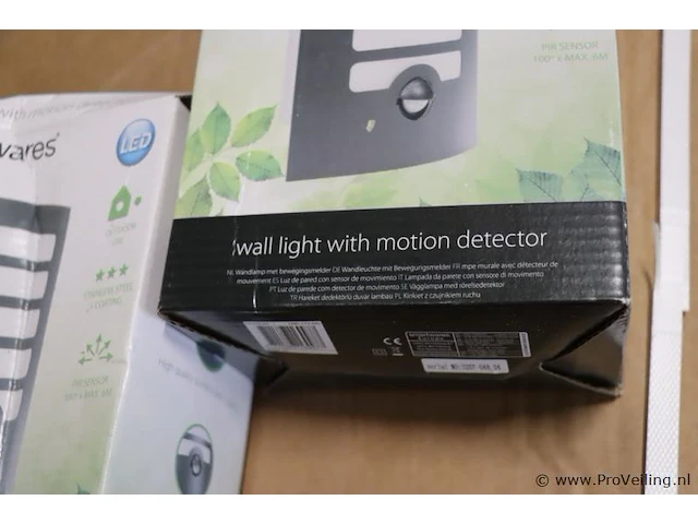 Smartwares wandverlichting met bewegingsmelder - 2 stuks - afbeelding 3 van  5