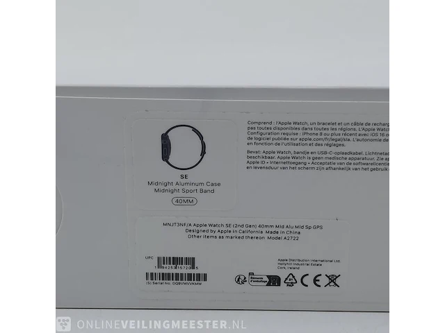 Smartwatch apple, watch se 40mm midnight a2722 - afbeelding 4 van  6