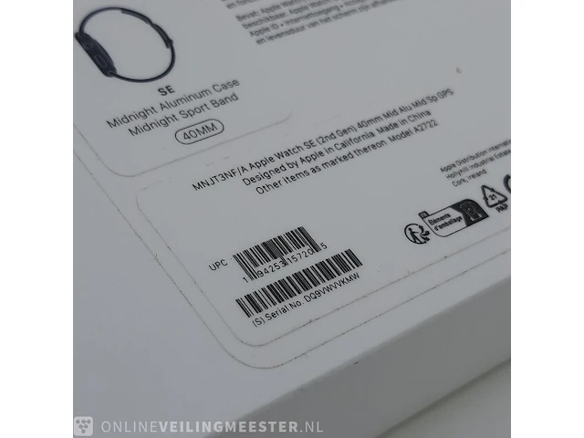 Smartwatch apple, watch se 40mm midnight a2722 - afbeelding 6 van  6