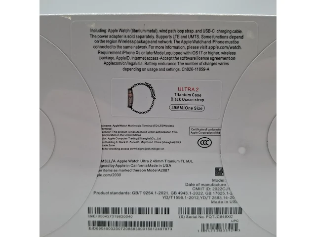 Smartwatch, apple, watch ultra 2 49mm a2887 - afbeelding 2 van  4