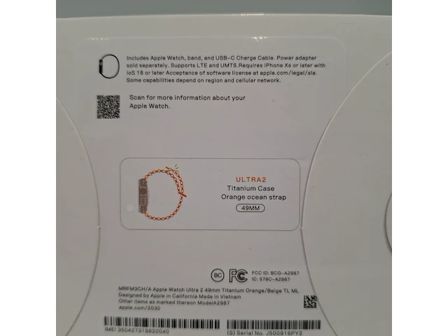 Smartwatch, apple, watch ultra 2 49mm a2987 - afbeelding 2 van  5