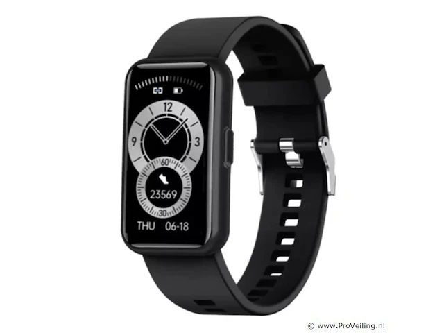 Smartwatch zwart max | hyks everything you need - afbeelding 1 van  3