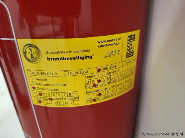 Smeba co₂-brandblusser, 5kg - afbeelding 3 van  3
