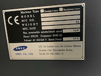 Smec - sl2500l - cnc lathe - 2017 - afbeelding 13 van  23