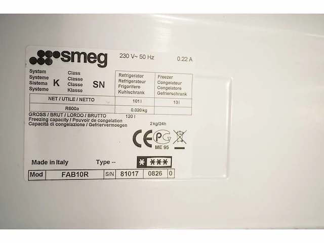 Smeg - koelkast - afbeelding 4 van  5