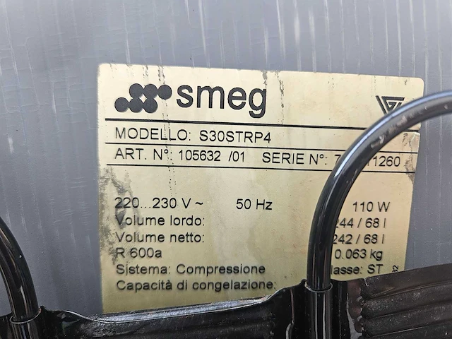 Smeg - s30strp4 - koel/ vriescombinatie - afbeelding 5 van  5