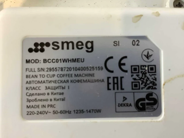 Smeg bcc02rdmeu koffie- & espressomachines - afbeelding 5 van  5