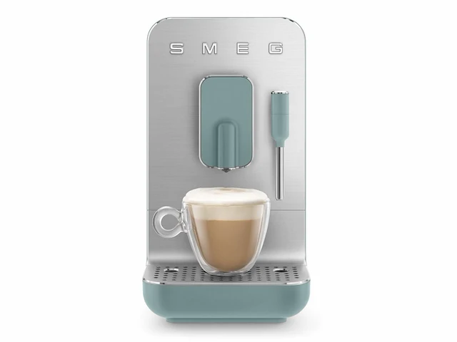 Smeg bcc12egmeu espressomachine emerald green volautomatisch met stoompijp - afbeelding 4 van  4