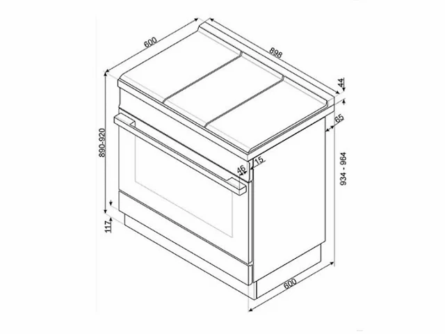 Smeg cpf9ipx inductiefornuis - afbeelding 3 van  6