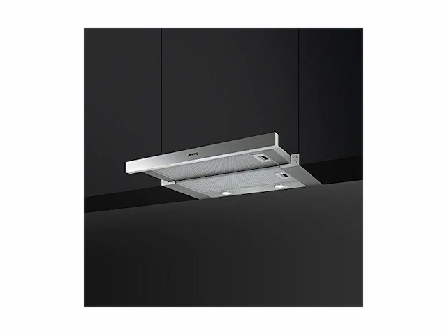 Smeg kset666xe afzuigkap vlakschermkap 60 cm rvs - afbeelding 4 van  5