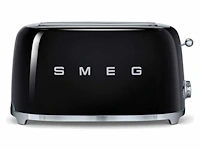 Smeg tsf02bleu - broodrooster - zwart - 2x4 - 1500w - afbeelding 1 van  2