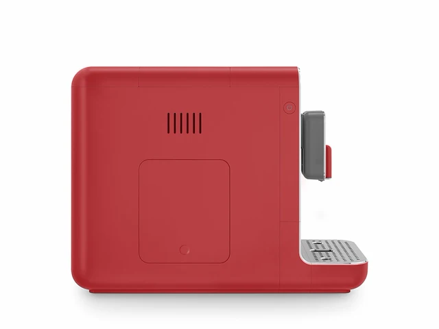 Smeg volautomatische espressomachine basic, mat rood - afbeelding 2 van  4