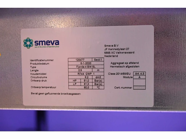 Smeva - fjorda 4 b m sl - koelvitrine showroom model - afbeelding 7 van  8