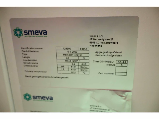 Smeva - market 9 - 4 level - koelvitrine - showroom model - afbeelding 6 van  7