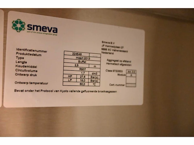 Smeva - rvs koelwerkbank showroom model - afbeelding 10 van  10