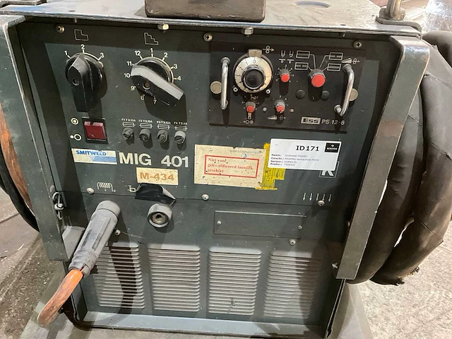 Smitweld mig401 mig lasapparaat m434 + transportkar - afbeelding 2 van  7