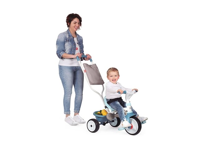 Smoby be move comfort driewieler 3in1 driewieler pastel blauw - afbeelding 2 van  5
