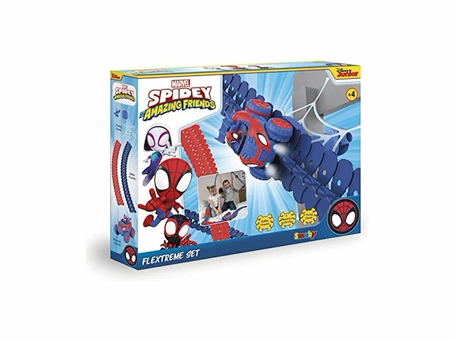 Smoby disney marvel spiderman flextreme discovery set racebaan 44m - afbeelding 2 van  2