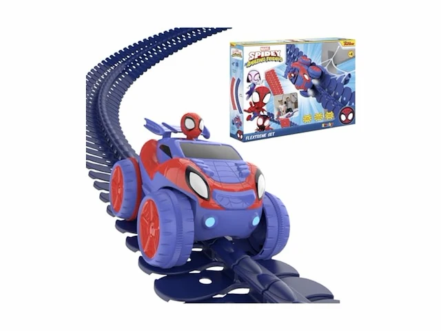 Smoby disney marvel spiderman flextreme discovery set racebaan 4,4m - afbeelding 4 van  4