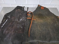 Smokey bandit / witloft - lederen schorten (2x) - afbeelding 2 van  4