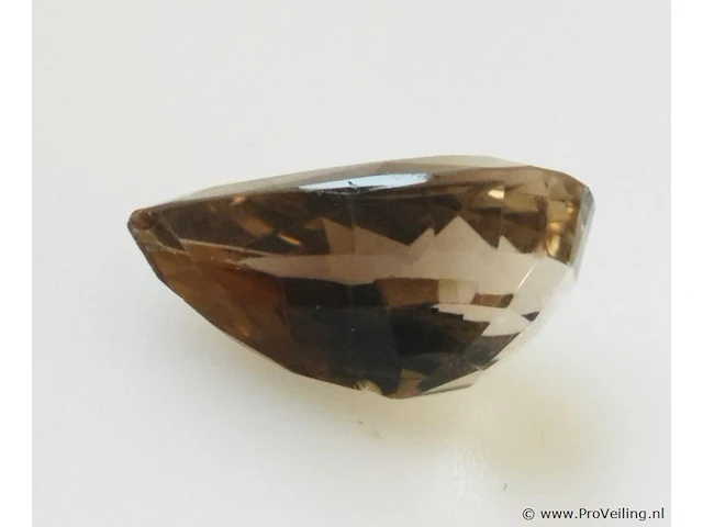 Smokey quartz 15.74ct aig certified - afbeelding 2 van  4