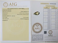 Smokey quartz 15.74ct aig certified - afbeelding 4 van  4
