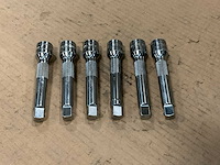 Snap-on doppen verlengstukken (6x) - afbeelding 2 van  3