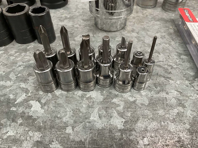 Snap-on schroevendraaierdoppen (13x) - afbeelding 1 van  2
