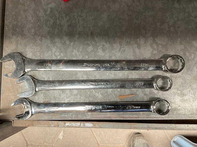 Snap-on steek en ringsleutel (3x) - afbeelding 1 van  1