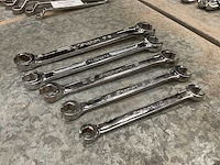 Snap-on verschillende open end steeksleutels (5x) - afbeelding 1 van  3
