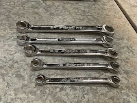 Snap-on verschillende open end steeksleutels (5x) - afbeelding 2 van  3