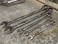 Snap-on verschillende ratelsteeksleutels (5x) - afbeelding 1 van  3
