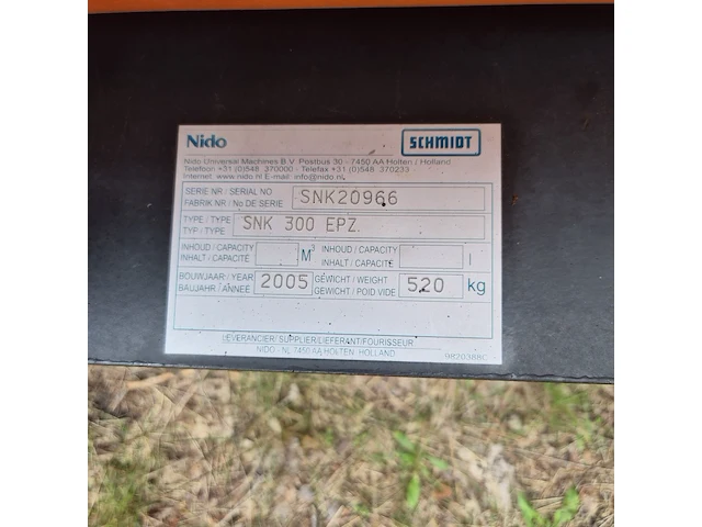 Sneeuwschuiver, schmidt, snk 34, cd-orm-4088, 2005 - afbeelding 10 van  10