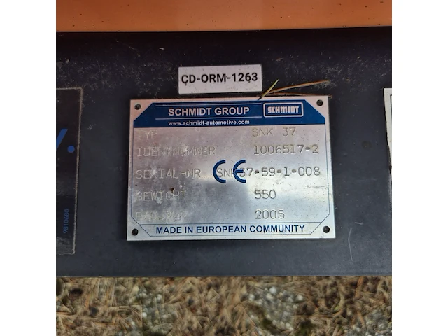 Sneeuwschuiver, schmidt, snk 37, cd-orm-1263, 2005 - afbeelding 2 van  11