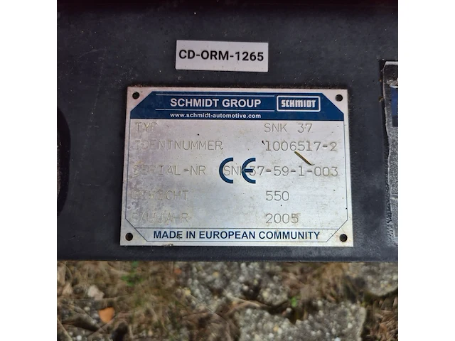 Sneeuwschuiver, schmidt, snk 37, cd-orm-1265, 2005 - afbeelding 2 van  10