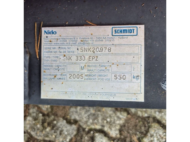 Sneeuwschuiver, schmidt, snk 37, cd-orm-1273, 2005 - afbeelding 2 van  10