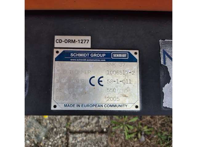 Sneeuwschuiver, schmidt, snk 37, cd-orm-1277, 2005 - afbeelding 2 van  11