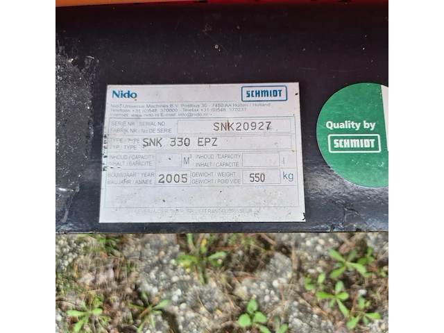 Sneeuwschuiver, schmidt, snk 37, cd-orm-1822, 2005 - afbeelding 3 van  11