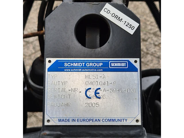 Sneeuwschuiver, schmidt/nido, ml 51-a, cd-orm-1250, 2005 - afbeelding 2 van  10
