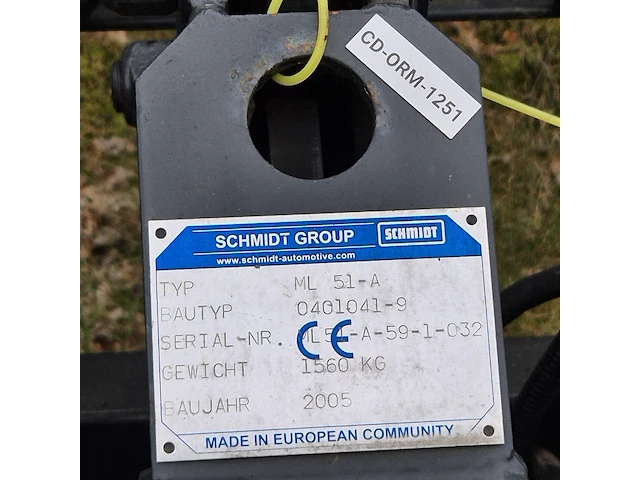 Sneeuwschuiver, schmidt/nido, ml 51-a, cd-orm-1251, 2005 - afbeelding 9 van  9