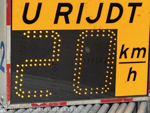 Snelheidsdisplay van de pol, grijs / chroom - afbeelding 1 van  2