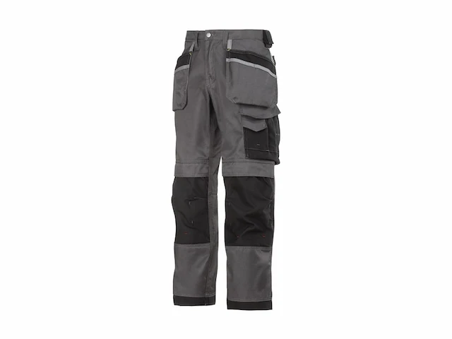 Snickers 3214 canvas+ werkbroek met holsterzakken grijs/grijs kledingmaat: 96 - afbeelding 1 van  1