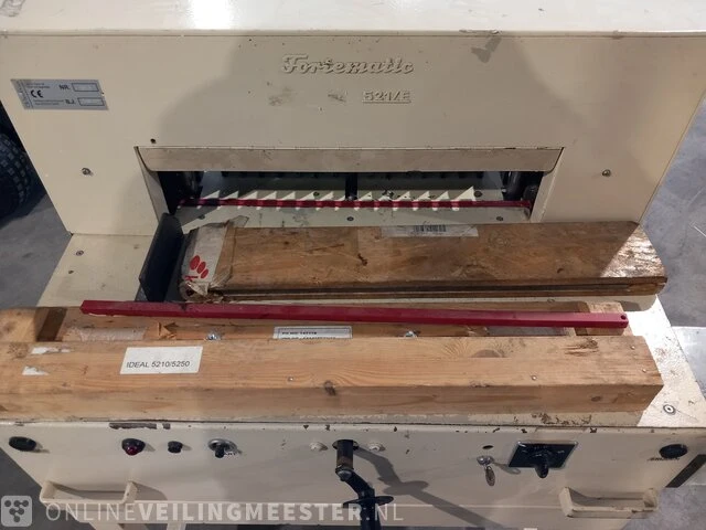 Snijmachine fortematic, 521/e, inclusief extra snijmessen en snijlat, bouwjaar 1998 - afbeelding 21 van  22