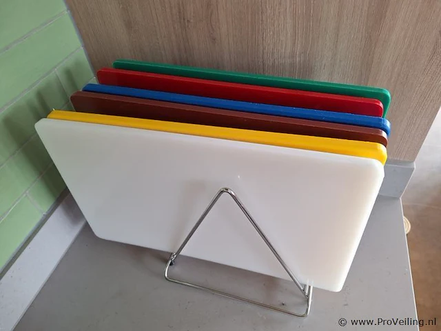 Snijplankset - 50x 30 cm - 6 stuks - afbeelding 1 van  4