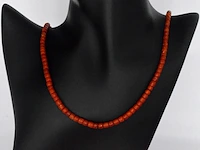 Snoer met echte bloedkoralen - afbeelding 2 van  9