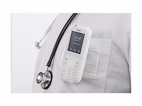 Snom m90 ip office dect robuuste en antibacteriële handset eu / vs voip sip bluetooth ip65 hd alarmtoets hac-compatibel trillen wit - afbeelding 4 van  4