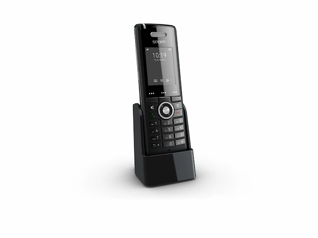 Snom sno-m65 professionele handset voor gebruik met m700 basisstation zwart - afbeelding 1 van  4