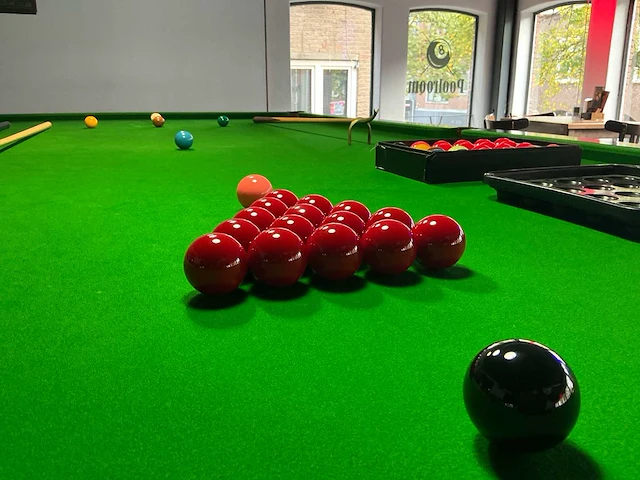 Snookertafel officiële wedstrijd snookertafelsnookertoernooi - afbeelding 13 van  29