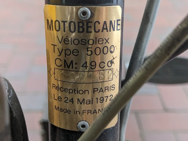 Snorfiets motobécane velosolex, 5000, bouwjaar 1972 - afbeelding 6 van  25